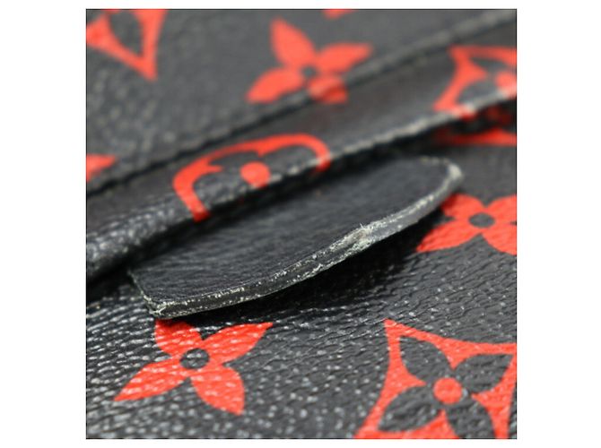 Zaino Palm Springs PM di Louis Vuitton Nero Rosso Monogramma - vista 6