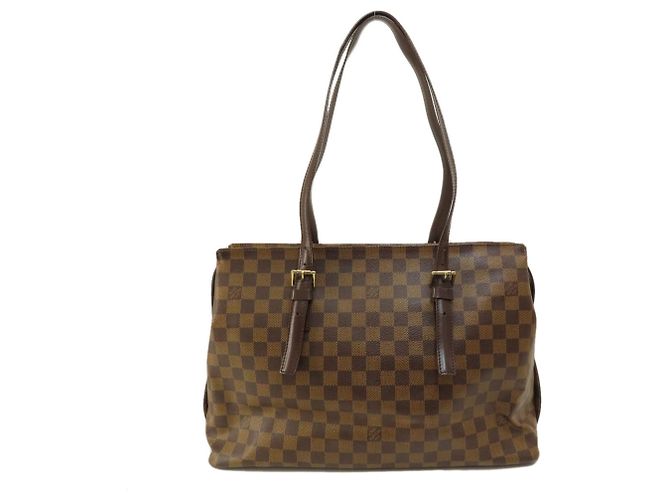 Borsa tote Chelsea Damier Ebene Louis Vuitton - vista 11