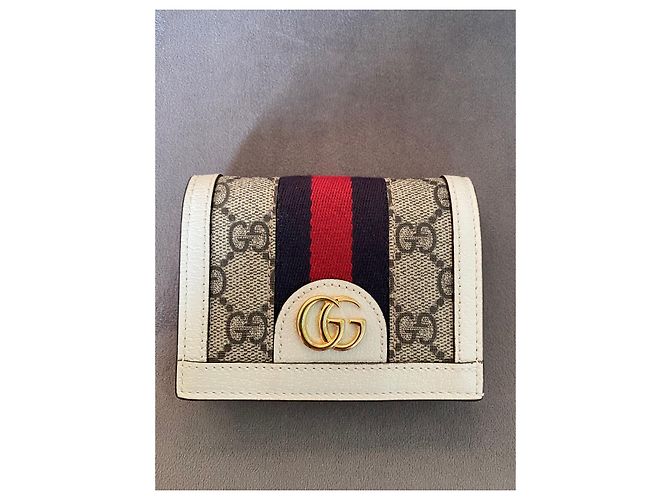Billetera compacta Gucci Ophidia GG Supreme Canvas - vista 2