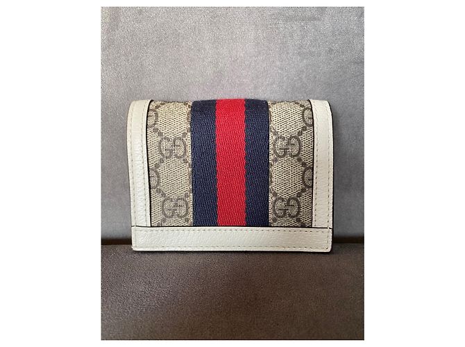 Billetera compacta Gucci Ophidia GG Supreme Canvas - vista 3