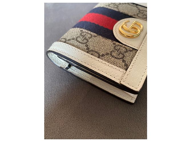 Billetera compacta Gucci Ophidia GG Supreme Canvas - vista 4
