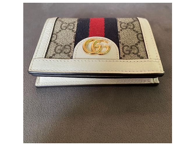 Billetera compacta Gucci Ophidia GG Supreme Canvas - vista 6