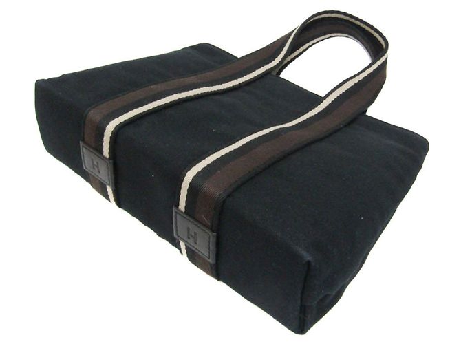 Hermès Hermes Troca Horizontal PM Handtasche Schwarz Dunkelbraun - Ansicht 2