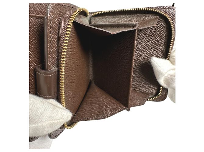 Louis Vuitton Damier Bi-Fold Geldbörse Braun - Ansicht 13
