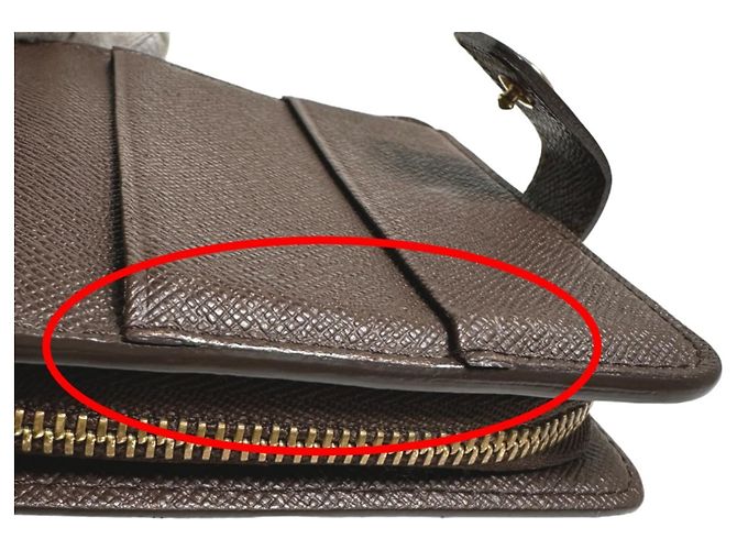 Louis Vuitton Damier Bi-Fold Geldbörse Braun - Ansicht 15