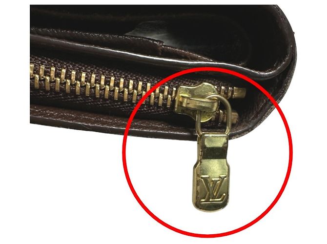 Louis Vuitton Damier Bi-Fold Geldbörse Braun - Ansicht 18
