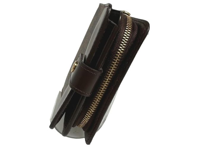 Louis Vuitton Damier Bi-Fold Geldbörse Braun - Ansicht 4