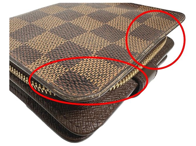 Louis Vuitton Damier Bi-Fold Geldbörse Braun - Ansicht 7