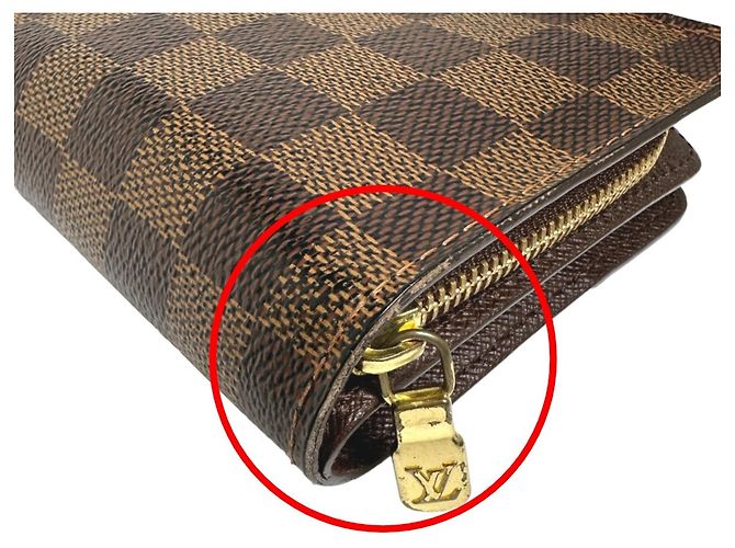 Louis Vuitton Damier Bi-Fold Geldbörse Braun - Ansicht 8