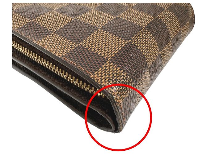 Louis Vuitton Damier Bi-Fold Geldbörse Braun - Ansicht 9