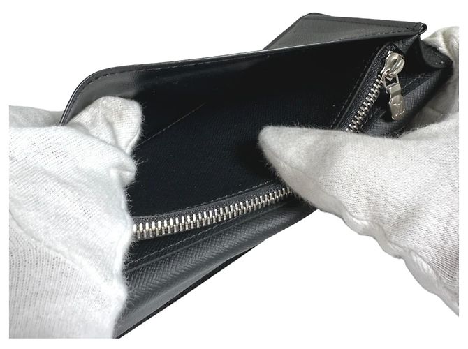 Louis Vuitton Taiga Long Wallet Black - view 10