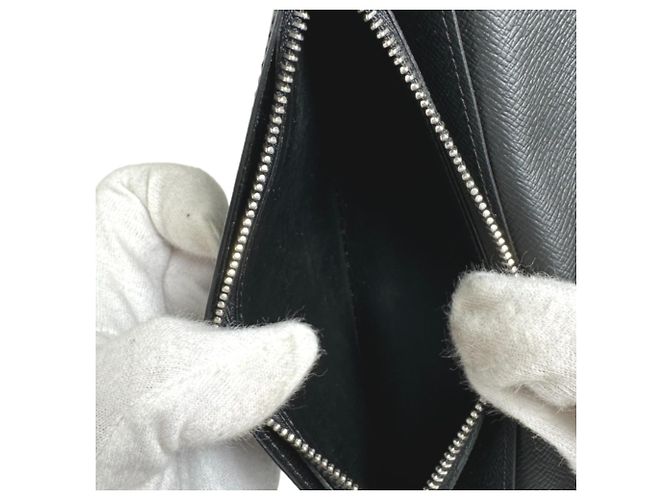 Louis Vuitton Taiga Long Wallet Black - view 11