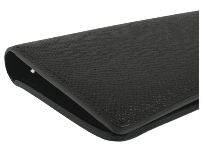 Louis Vuitton Taiga Long Wallet Black - view 8