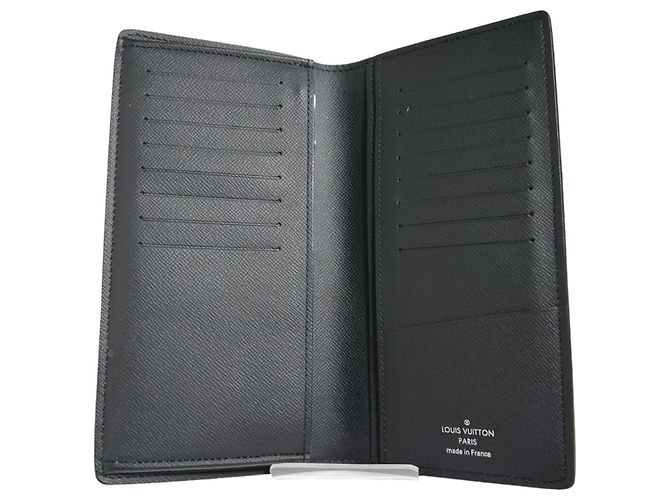 Louis Vuitton Taiga Long Wallet Black - view 9