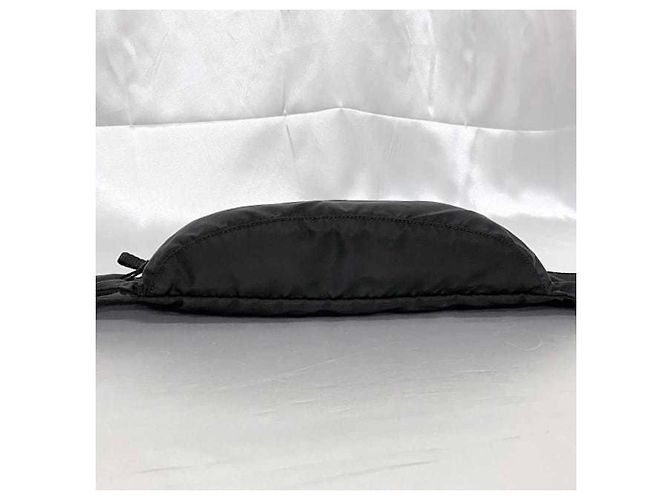 Borsa a tracolla in nylon nero Prada - vista 5