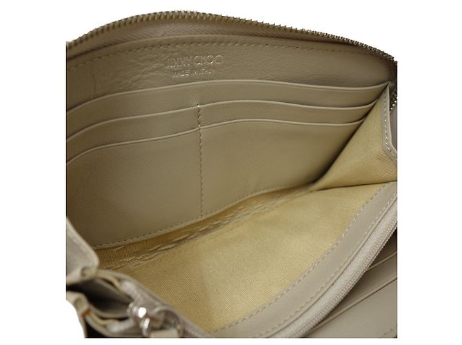 Jimmy Choo Metallic Silber Bi-Fold Geldbörse - Ansicht 6