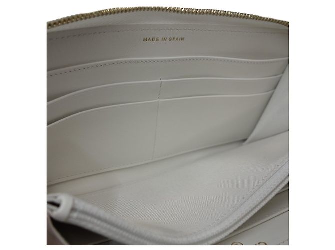 Portafoglio lungo matelassé CC Mark con zip rotonda Chanel 19 Bianco - vista 6