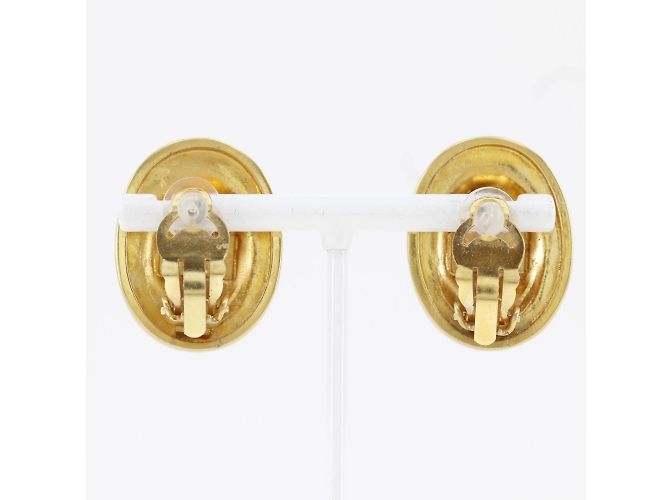 Orecchini a clip placcati in oro Christian Dior D'oro - vista 3