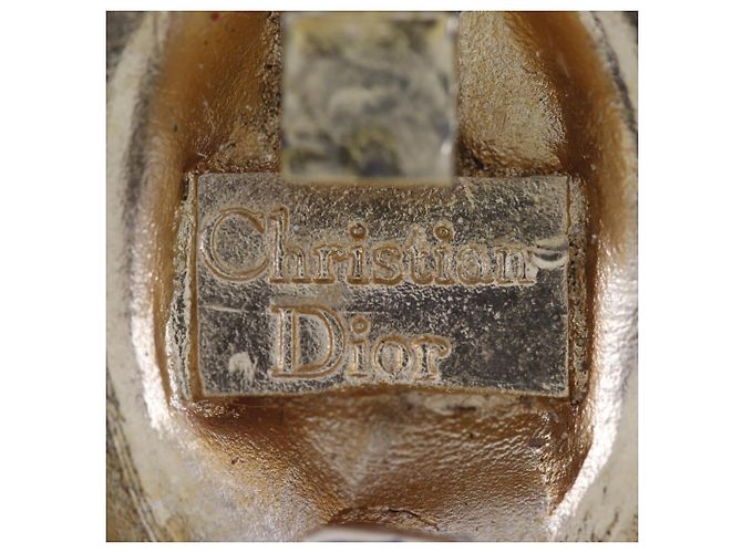 Orecchini a clip placcati in oro Christian Dior D'oro - vista 6