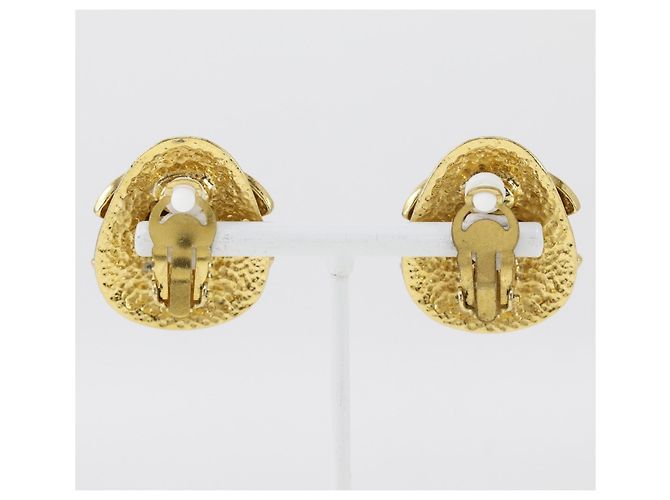 Chanel Coco Mark Clip Ohrringe Golden - Ansicht 3