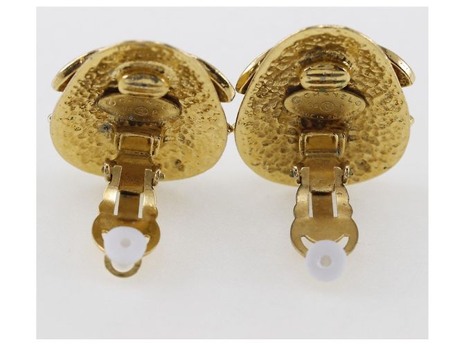 Chanel Coco Mark Clip Ohrringe Golden - Ansicht 4