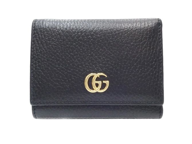 Billetera compacta Gucci Petit Marmont Negro - vista 10