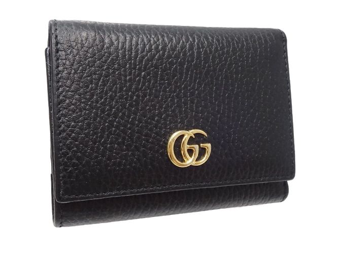 Billetera compacta Gucci Petit Marmont Negro - vista 2