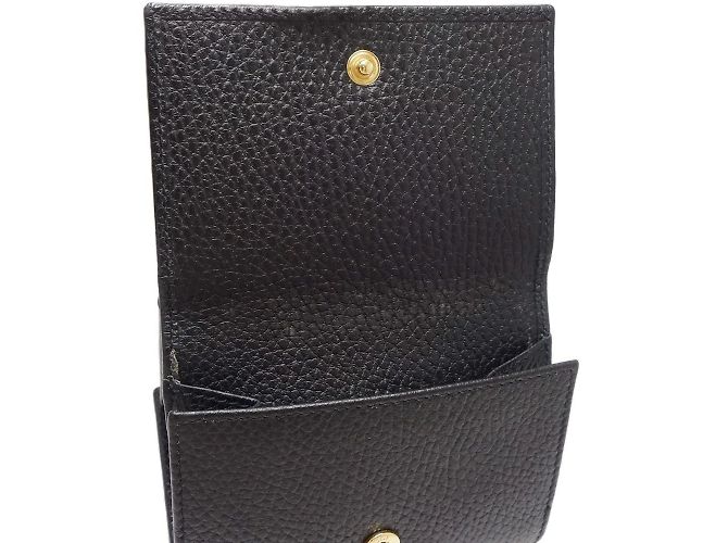 Billetera compacta Gucci Petit Marmont Negro - vista 8