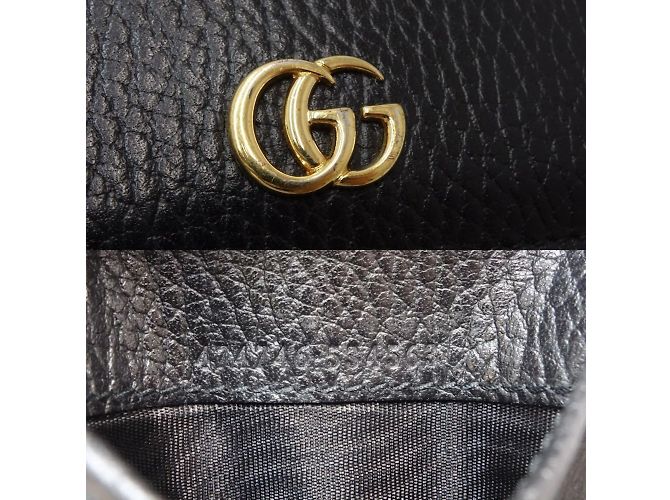 Billetera compacta Gucci Petit Marmont Negro - vista 9