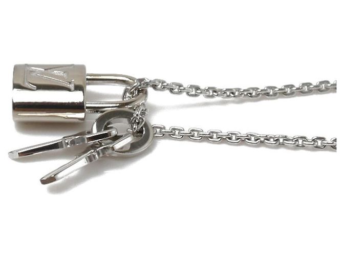 Collana con pendente Lockit in oro bianco K18WG Louis Vuitton - vista 2