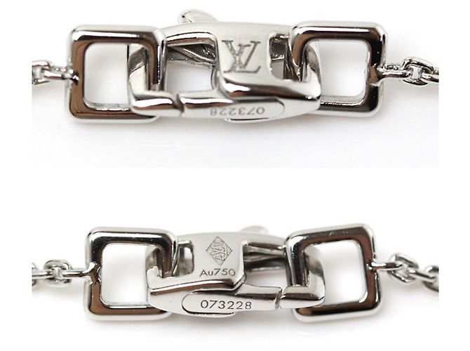 Collana con pendente Lockit in oro bianco K18WG Louis Vuitton - vista 4