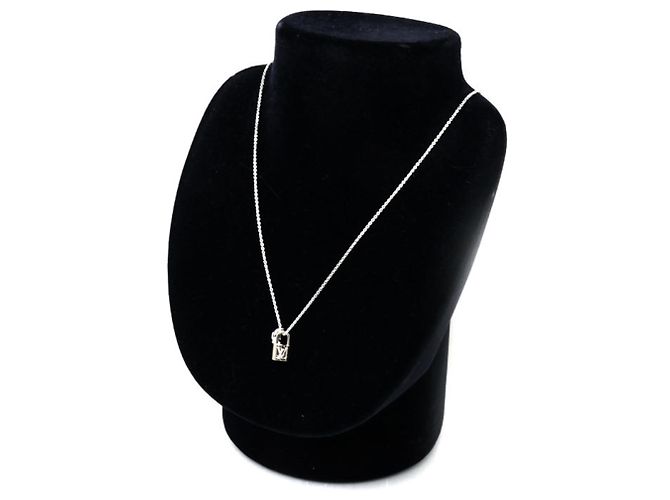 Collana con pendente Lockit in oro bianco K18WG Louis Vuitton - vista 5