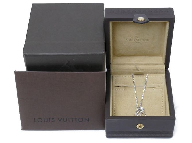 Collana con pendente Lockit in oro bianco K18WG Louis Vuitton - vista 6