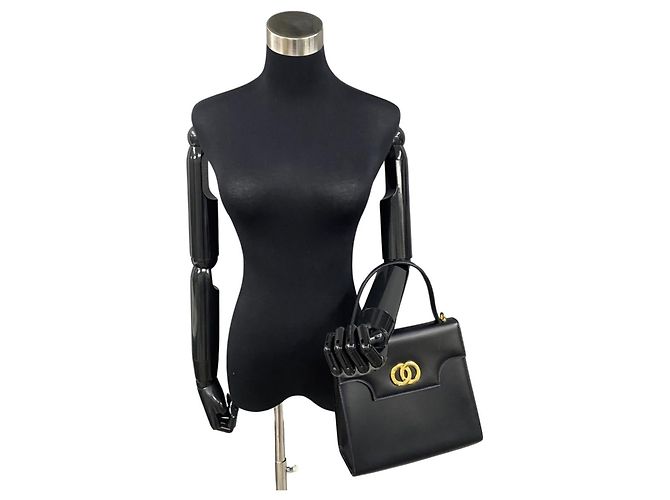 Céline Borsa a mano 2 in 1 in pelle di vitello blu navy Celine - vista 2