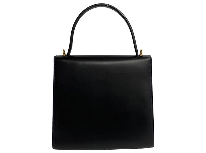 Céline Borsa a mano 2 in 1 in pelle di vitello blu navy Celine - vista 5