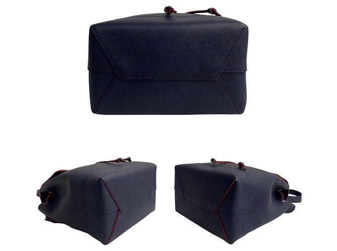 Zaino Lock Me di Louis Vuitton Rosso Blu navy - vista 6