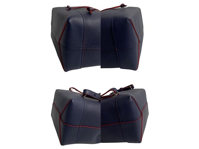 Zaino Lock Me di Louis Vuitton Rosso Blu navy - vista 7