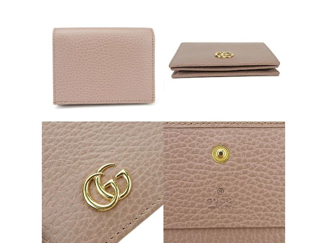 Marmont Gucci Beiger Leder Bifold Geldbeutel - Ansicht 4