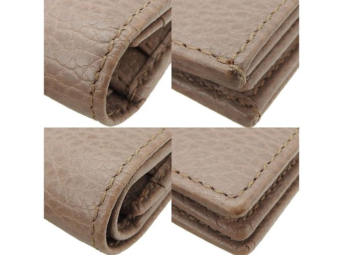 Marmont Gucci Beiger Leder Bifold Geldbeutel - Ansicht 5