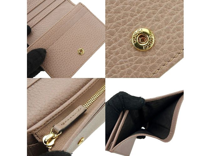 Marmont Gucci Beiger Leder Bifold Geldbeutel - Ansicht 6