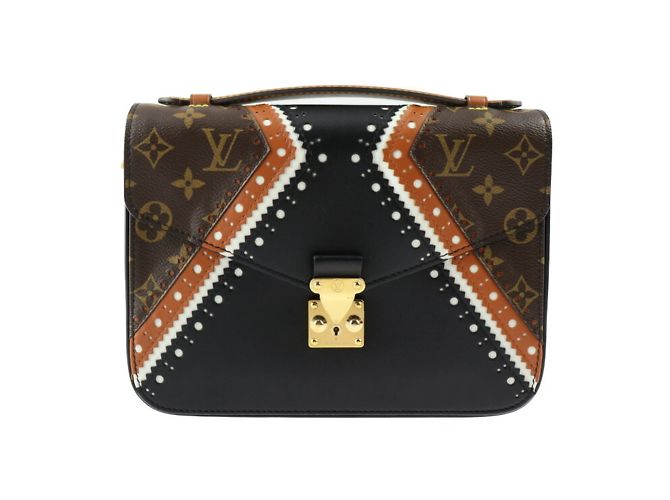 Borsa Pochette Metis MM Louis Vuitton Marrone Nero - vista 2
