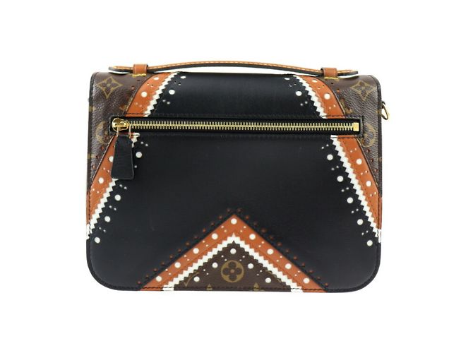 Borsa Pochette Metis MM Louis Vuitton Marrone Nero - vista 4