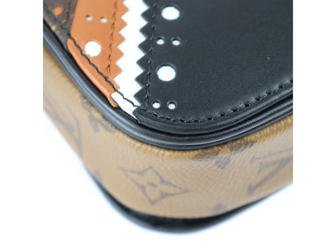 Borsa Pochette Metis MM Louis Vuitton Marrone Nero - vista 6