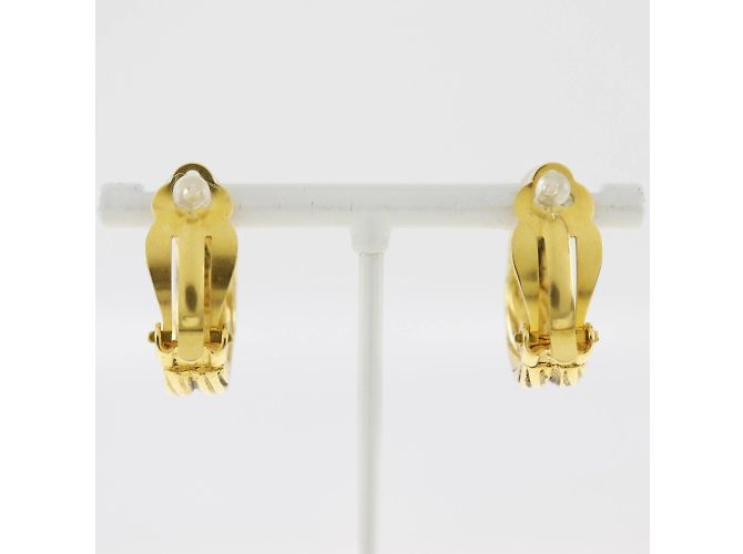 Orecchini a clip placcati in oro Chanel D'oro - vista 3