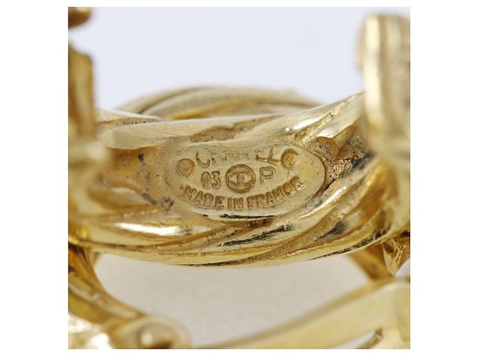 Orecchini a clip placcati in oro Chanel D'oro - vista 8