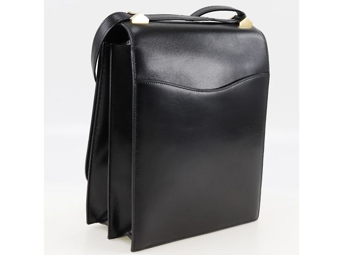Hermès Chianti Vintage Schultertasche Schwarz - Ansicht 3