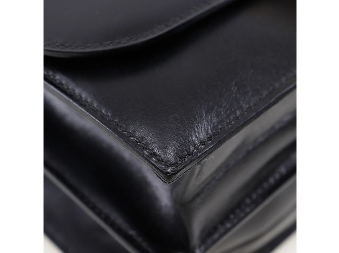 Hermès Chianti Vintage Schultertasche Schwarz - Ansicht 4