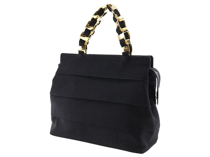 Borsa Vala Chain di Salvatore Ferragamo Nero - vista 2