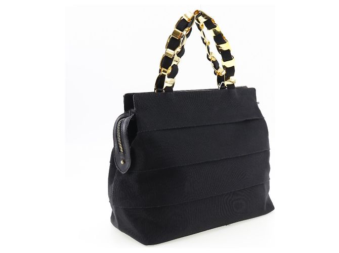 Borsa Vala Chain di Salvatore Ferragamo Nero - vista 3