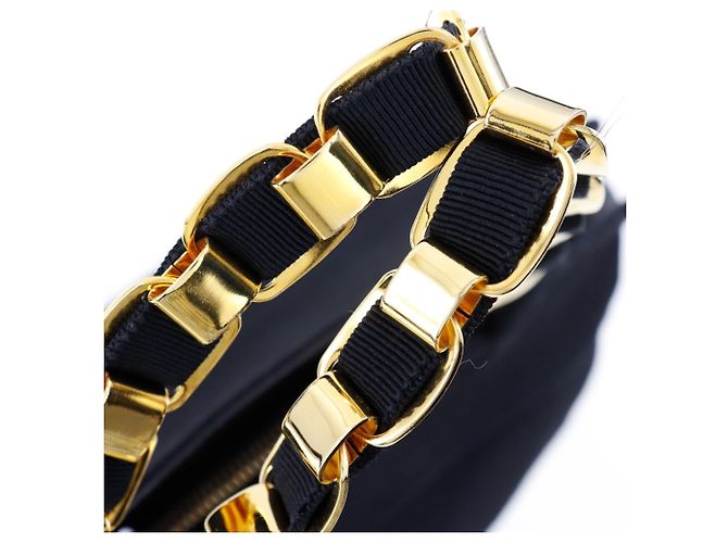 Borsa Vala Chain di Salvatore Ferragamo Nero - vista 6